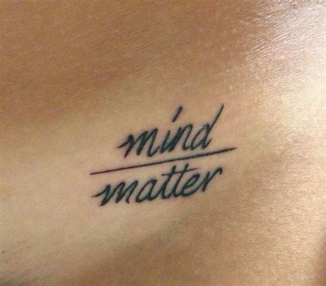 mind over matter tattoo ideas